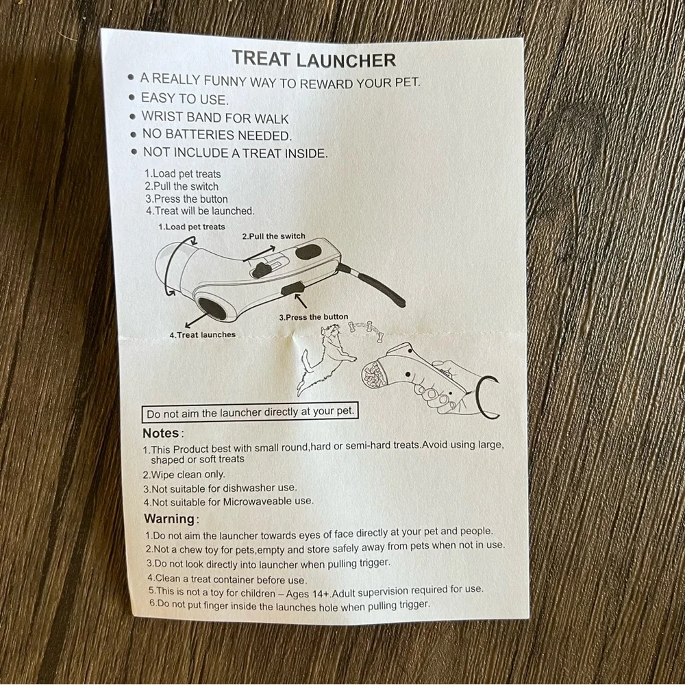 Pet Treat Launcher